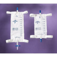 Medline – Sacs à jambe avec courroies de confort, 600 mL, vanne à torsion, 48/pqt-Sac à jambe de type drainage