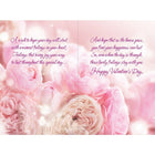 Carte St-Valentin Rosedale, A Warm Wish - Roses et boucle-Qualité de carte style boutique