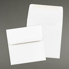 JAM Paper Enveloppes carrées standard avec fermeture gommée, 4 1/2 x 4 1/2 po, blanc, 100/pqt-Ouverture : Carrée