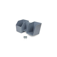 Ergotron - Bac de rangement LearnFit, gris foncé (97-926-064)-La surface en plastique lisse le rend facile à nettoyer et empêche l’accumulation de poussière