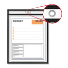 QuickFit – Pochette standard pour formulaires d'atelier, 9 po x 12 po, bordure noire, paq./5-Format lettre 9 po x 12 po