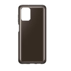 Étui transparent souple Samsung pour Galaxy A12 - Noir-Noir
