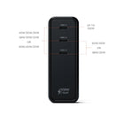 Satechi Chargeur Mural 108W USB-C 3-Port GaN - Gris sidéral-Équipé des certifications ETL et CE pour une charge en toute sécurité