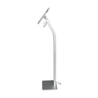 Support autoportant Futech IPS002FS sur le sol pour iPad, 10 lar. x 47 haut. x 5 prof. (po), argent-Couleur : argenté