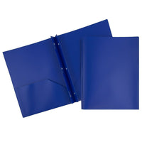 JAM PaperMD – Chemise biodégradable avec fermoir, bleu foncé, paquet de 12-Taille : 9 x 12 po