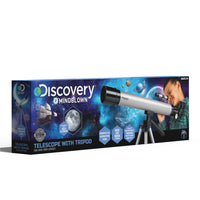 Discovery - Télescope avec trépied pour enfants-Lentilles 50x et 100x : Assez puissant pour regarder la Lune et d’autres objets célestes, le télescope peut aussi être utilisé pour observer de loin les oiseaux et la nature.