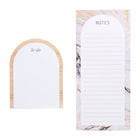 Gartner Studios - Bloc-notes pour listes - 9 x 4 - Marbre - Paquet de 2-Deux blocs-notes pour listes