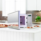 Total Chef - Four à micro-ondes de comptoir, 700 W, 0,7 pi3 - acier inoxydable-Commandes tactiles numériques et écran à DEL clair