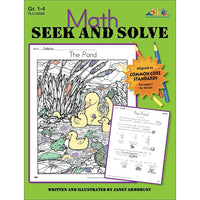 Livre numérique : Math Seek and Solve (format PDF, téléchargement pour 1 utilisateur), ISBN 9780787786793, 1re à 4e année-1