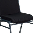 Flash Furniture – Chaise empilable robuste noire à motifs à revêtement Hercules rembourrée de 3 po, 4/pqt-Quantité de pile: 12