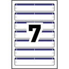Avery - Étiquettes permanentes pour chemises de classement, 3 1/2 po x 1/3 po, bande bleue, paq./70 (2325)-Adhésif permanent