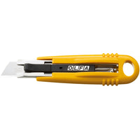 OLFA - Couteau de sécurité semi-automatique à rétraction automatique SK-4 - jaune-Couteau de sécurité semi–automatique