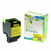 fuzion - Lexmark (80C1SY0, 801SY) Cartouche De Toner Compatible - Rendement Standard - Jaune-Couleur d'encre: Jaune