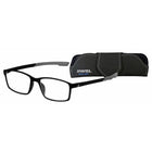 SAV Eyewear - Lunettes anti-lumière bleue rectangulaires Sportex 4200 - + 2,50 - Noir-Lunettes de lecture performante conçue pour les modes de vie actifs d’aujourd’hui