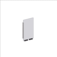 Mark Maker Modular Sneeze Guard Side - Acrylique transparent 1/4" - panneau 11,5" Lx23,5"H - 2 traverses inférieures de 4"-Nos côtés modulaires transparents doivent être combinés avec les façades modulaires comme une extension pour une protection supplémentaire.