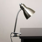 Simple Designs – Lampe de bureau incandescente, nickel brossé (LD2016-BSN)-Interrupteur marche/arrêt pratique