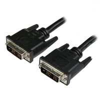 StarTech  Câble vidéo DVI-D à liaison simple, connecteurs mâle/mâle, 6 pi-Les connecteurs moulés avec décharge de traction offrent une connexion durable et préviennent les dommages à tous les connecteurs, pour une performance vidéo DVI à DVI sans erreurs qui dure longtemps