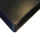 Rocelco – Plateforme surélevée pour bureau assis/debout, hauteur réglable, avec tapis anti-fatigue moyen, noir-Peut contenir jusqu'à deux moniteurs de 32" et un plateau pour clavier rétractable de 23,6" de large sur 11,6" de profondeur