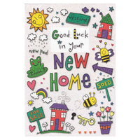 Rosedale – Cartes de souhaits et enveloppes, New Home, 5 1/2 x 8 po, 12/paquet (17406)-Imprimées sur papier cartonné non couché de haute qualité