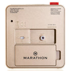 Marathon – Réveille-matin de table analogique avec veilleuse automatique, or-Alarme à son croissant