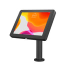 CTA Digital Paragon Curved Neck Boitier pour iPad 10,2" Gen 5 - 7, Air Gen 1 - 3, 9,7", 10,5" et 11" Pro - Noir-Col de cygne en métal courbé à 45 degrés