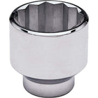 Gray Tools – Douille à prise 12 pans régulière, 50 mm x 1 po, fini chromé-Taille : 50 mm