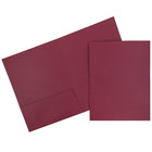 JAM PaperMD – Chemises au fini lin à 2 pochettes, bourgogne, 25/paquet-Chemises en lin bourgogne