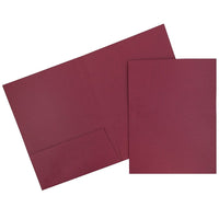JAM PaperMD – Chemises au fini lin à 2 pochettes, bourgogne, 25/paquet-Chemises en lin bourgogne