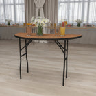 Flash Furniture – Table de banquet pliante d’un diamètre de 48 po, beige (YTWHRFT48HF)-Garantie limitée de 5 ans sur les produits Flash Furniture
