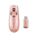 Télécommande de présentation sans fil Kensington Presenter Expert avec pointeur laser rouge - Or rose (75772)-La disposition intuitive à quatre boutons vous permet d’avancer et de reculer facilement dans vos diapositives PowerPoint ou Keynote, tandis que les deux autres boutons vous permettent de masquer votre écran et d’utiliser le pointeur laser rouge