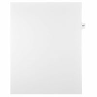 Mark Maker – Onglets séparateurs juridiques blancs, 1/15 onglets, format lettre, sans trous, numéro 124, 25/paquet-Onglets séparateurs blancs, 1/15 onglets