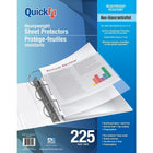 QuickFit Poids lourd, chargement par le haut, format lettre, non éblouissant-3 trou percé à l'intérieur d'un ajustement standard classeur