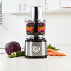 Kenmore - Robot culinaire et hachoir à legumes 11 tasses - 500 W - Noir-Disque à trancher/râper reversible