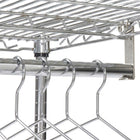 Nexel Porte-manteau a 2 tablettes et 12 cintres - 60 L x 24 D x 63 H - Chrome-Chrome/Argent