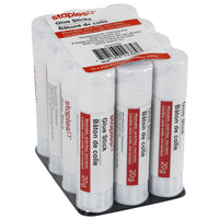 Staples - Bâtons de colle lavable - 20g - Paquet de 12-Bâtons de colle pour l'école et les travaux manuels