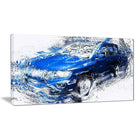 Designart – Toile imprimée, Voiture tuner bleue (PT2645-32-16)-Impression