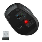 JLab - Audio Go Souris sans fil - Noir-Commutation facile entre trois appareils enregistrés (ordinateur portable, téléphone, tablette et plus)