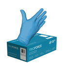 Forcefield - Gants sans poudre Trioforce Nitrile - Bleu - Petit - paquet de 1000-Qualité médicale