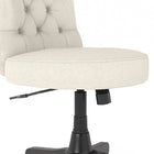 Bush Business Furniture Arden Lane Mid Back Chaise De Bureau Touffetée, Crème (CH2301CRF-03)-Le siège est rembourré avec un rembourrage en mousse pour offrir une sensation de fermeté moyenne