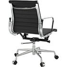 Nicer Furniture - fauteuil de direction à dossier bas - noir-Hauteur réglable. Soutien lombaire intégré