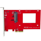StarTech® Adaptateur U.2 à PCIe de 2,5 po U.2 NVMe SSD, SFF-8639, PCI Express x4 3.0 (PEX4SFF8639)-Simplifiez les systèmes grâce à un adaptateur U.2 vers PCIe qui se fixe sur votre disque SSD directement, sans nécessiter de câbles adaptateurs