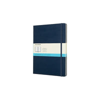 Moleskine – Carnet de la collection Classic, pointillé, couverture rigide, bleu saphir, 7,5 po x 9,75 po-192 pages, papier de couleur ivoire, 7,5 po x 9,75 (po)