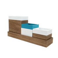 Ensemble de rangement pour bureau bois,bleu,blanc-1