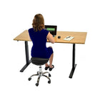 Uncaged Ergonomics - Tabouret d'équilibre pneumatique roulant (WSA-B) à hauteur réglable, noir-TABOURET DE BUREAU ERGONOMIQUE : Tabouret d'équilibre unique en son genre conçu pour les espaces bureau modernes