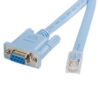 StarTech  Câble console R-J45 vers DB-9 M/F pour routeur de Cisco, 6 pi-Remplacement à très faible coût/câble console de rechange pour routeur