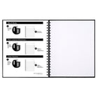 Cambridge - Cahier de notes Limited à couverture rigide, 11 po x 9-3/4 po, variés, 192 pages-Noir