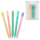 Merangue - Stylos à Bille Ours Gommeux - 1,0 mm - Noire - Paquet de 5-Encre noire