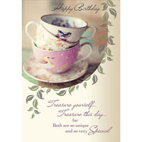 Millbrook Studios – Cartes de souhaits et enveloppes, Happy Birthday, 5 3/8 x 7 3/4 po, 18/paquet (06200)-Imprimé sur papier cartonné non couché