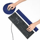 DAC Repose-poignets de clavier à bord droit Super-Gel MP-128, 18 1/8 x 2 1/4 x 1 (po), bleu-18 1/8 x 2 1/4 x 1 (po)