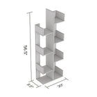 Safdie & Co. 57H Étagère À Livres - Taupe Foncé 8 Concept Étagère Décalé-Facile à assembler.
